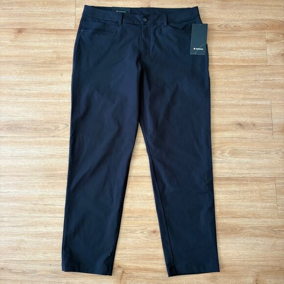 Lululemon Athletic ABC Classic Fit Warpstreme Pants 32” Black NWT Men’s Size 36 - Picture 1 of 8
